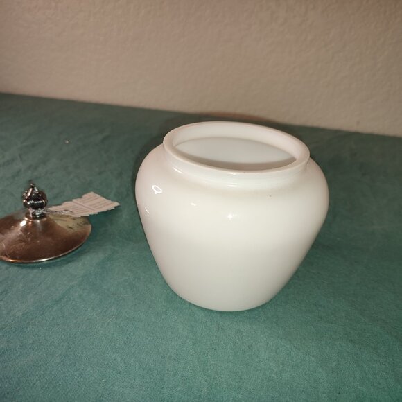 Avon Sugar Jar Vintage Silver Plated Lid Bird Flowers Design boho Bohemian old - Picture 7 of 10